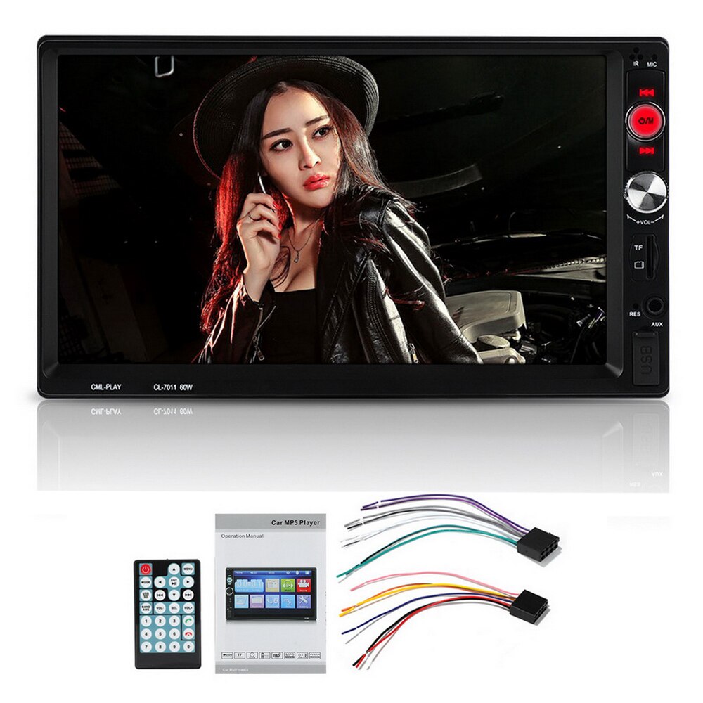 Autoradio 7011B radio cassette player Bluetooth HD Remote Control TF USB Aux-in 7 Inch 2 DIN Car Radio Car MP5 Player