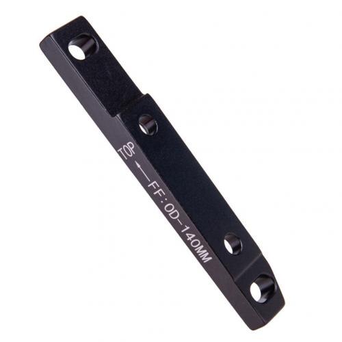 MTB Mountain Bike Ultralight Front Disc Brake Flat Mount Adapter Bracket for 140/160mm Aluminium Alloy Mount Bicycle Adaptor: FF140 Black
