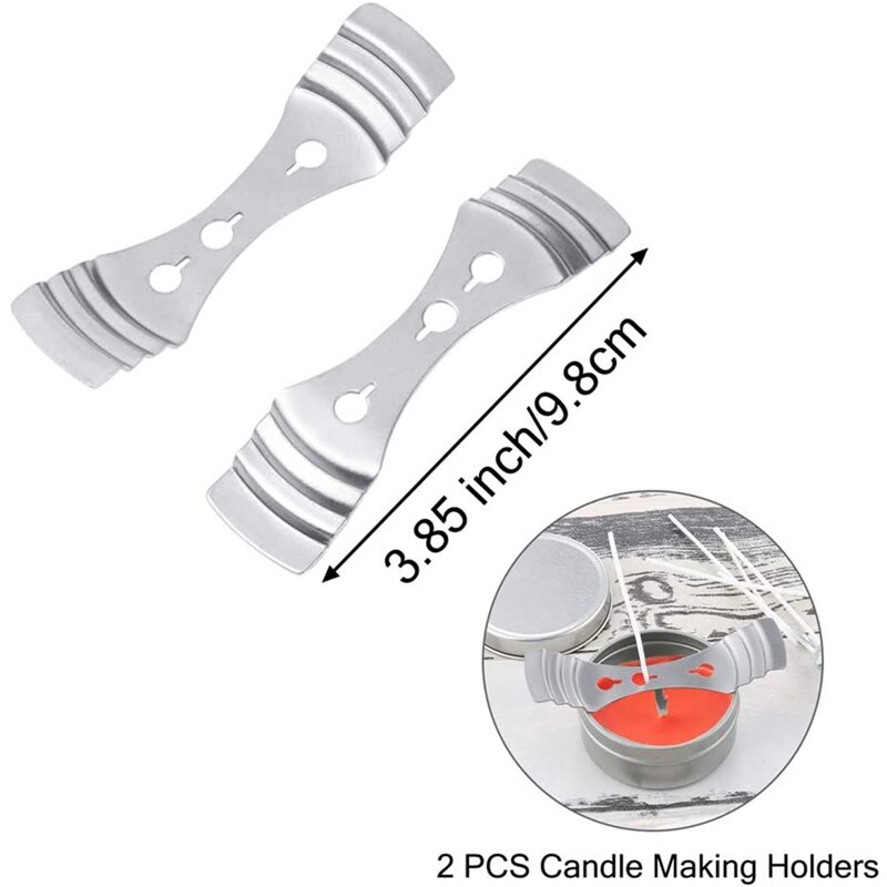 Candle Making Kit,DIY Candles Craft Tools with 8x Colors Wax Candle Dye,100x Candle Wicks,100x Candle Wicks Sticker