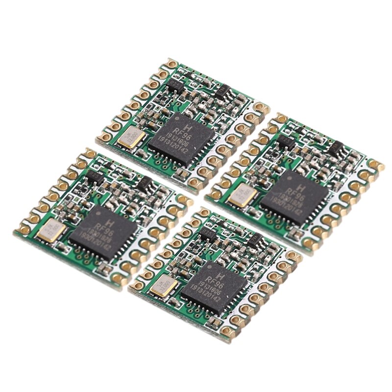 Produktbild von Bonkshire RFM95W LoRa Transceiver – 4 Stück, 868 MHz, SX1276, PCB-Funkmodul, FCC/ROHS/ETSI-konform, Für IoT, Sensorik, Fernüberwachung