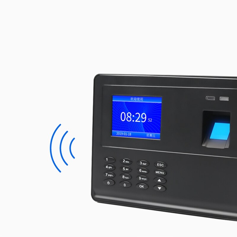 Biometric Fingerprint Attendance Machine TFT LCD Display USB Fingerprint Attendance System Time Clock Employee Checking-In Recor