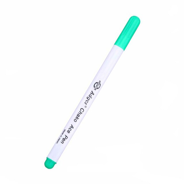 1/6pcs Ink Disappearing Fabric Marker Pen DIY Cross Stitch Water Erasable Pen Dressmaking Tailor's Pen for Quilting Sewing Tools: Green