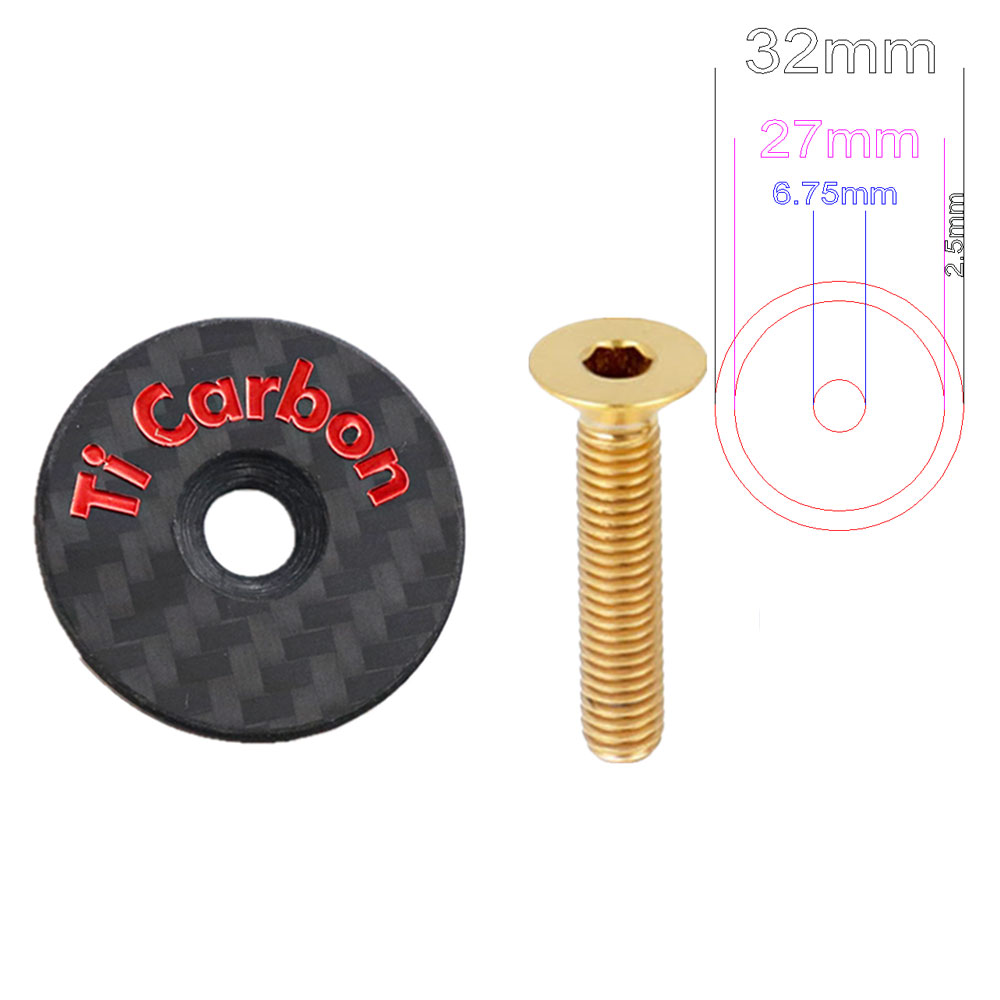 Capuchon supérieur de tige de vélo en carbone avec vis pour Tube de fourche de direction de 31.8mm-28.6mm 1 1/8 pouces OD2, couvercle de capuchon de casque: vert clair