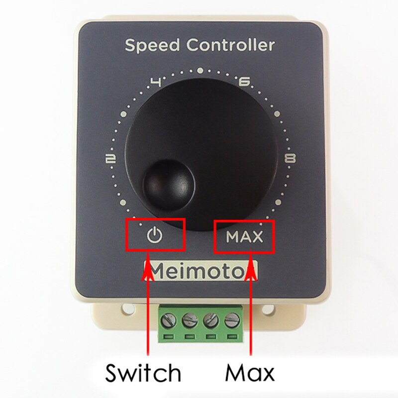 10-60V 20A DC Motor Speed Controller 12V/24V/36V/48V High Power DC Drive Speed Regulator Motor with Waterproof Shell