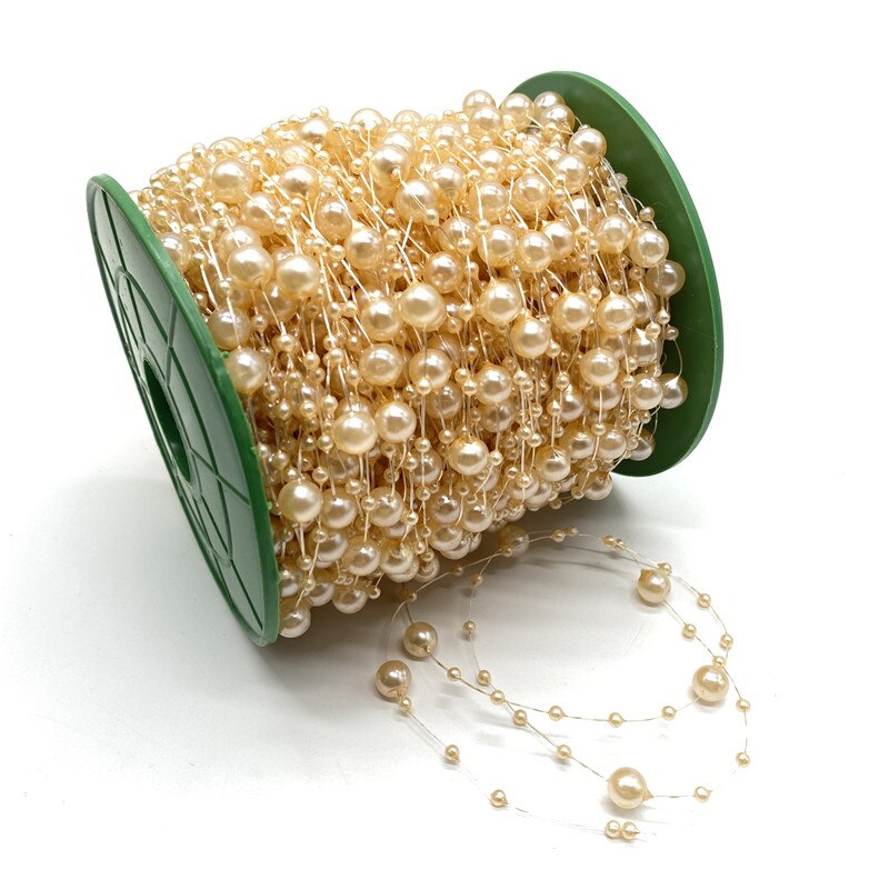 5Meter 3 + 8mm Angelschnur Künstliche Perlen Blume Perlen Kette Girlande Blumen Hochzeit Party Dekoration Diy Zubehör: 19