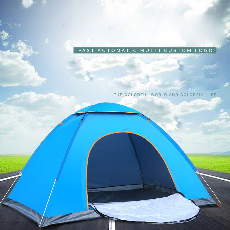Outdoor Waterproof Hiking Camping Tent Anti-UV Portable 2 Person Ultralight Folding Tent Pop Up Automatic Open Sun Shade