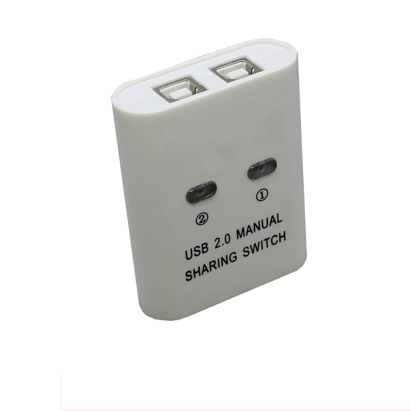 2 Hafen USB Manuelle Schalter Usb 2,0 Hub 2 in 1 Aus Zwei Computer Teilen Sich Einen Drucker Gerät Usb Teiler: Weiß
