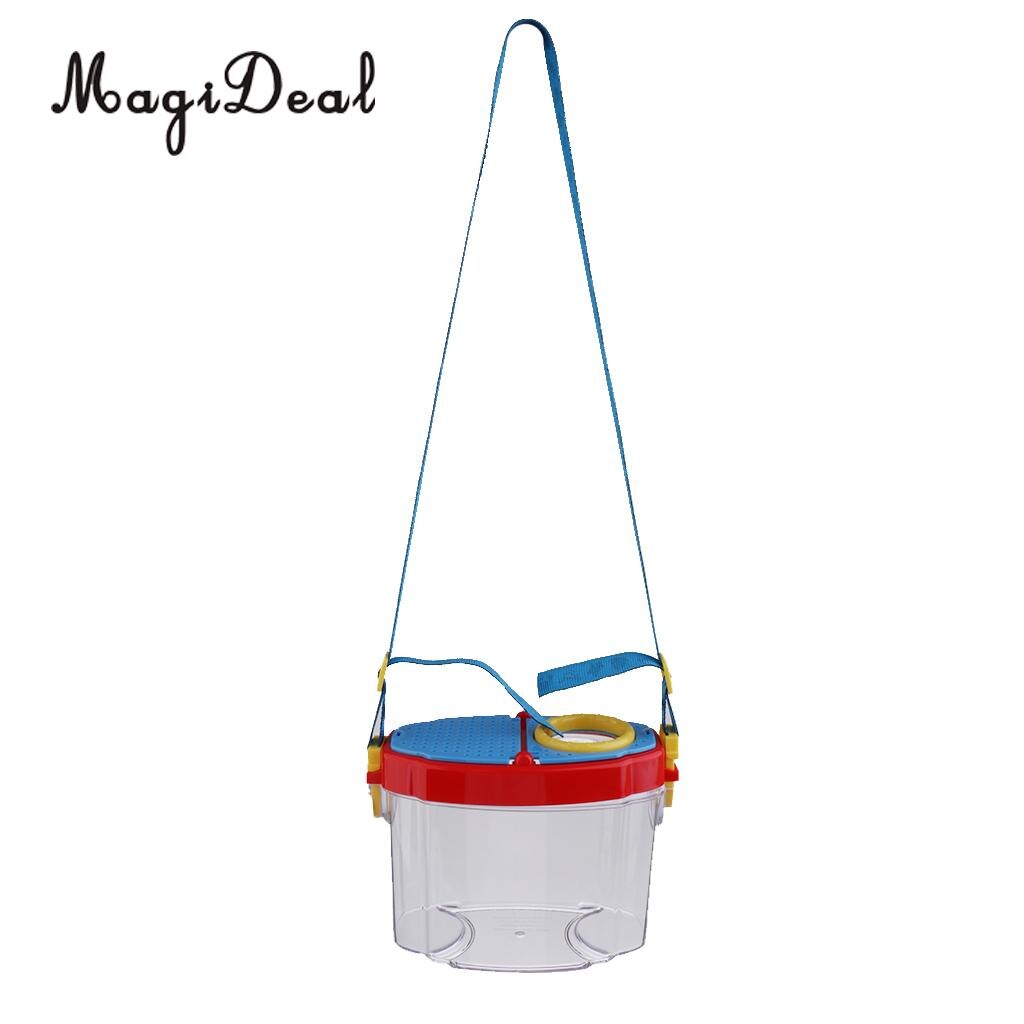 Magideal Bug Insect Viewer Vergrootglas Doos Met Nek Lanyard Tuin Voor Camping Wandelen Vissen Reizen Kids Outdoor Novelty Speelgoed