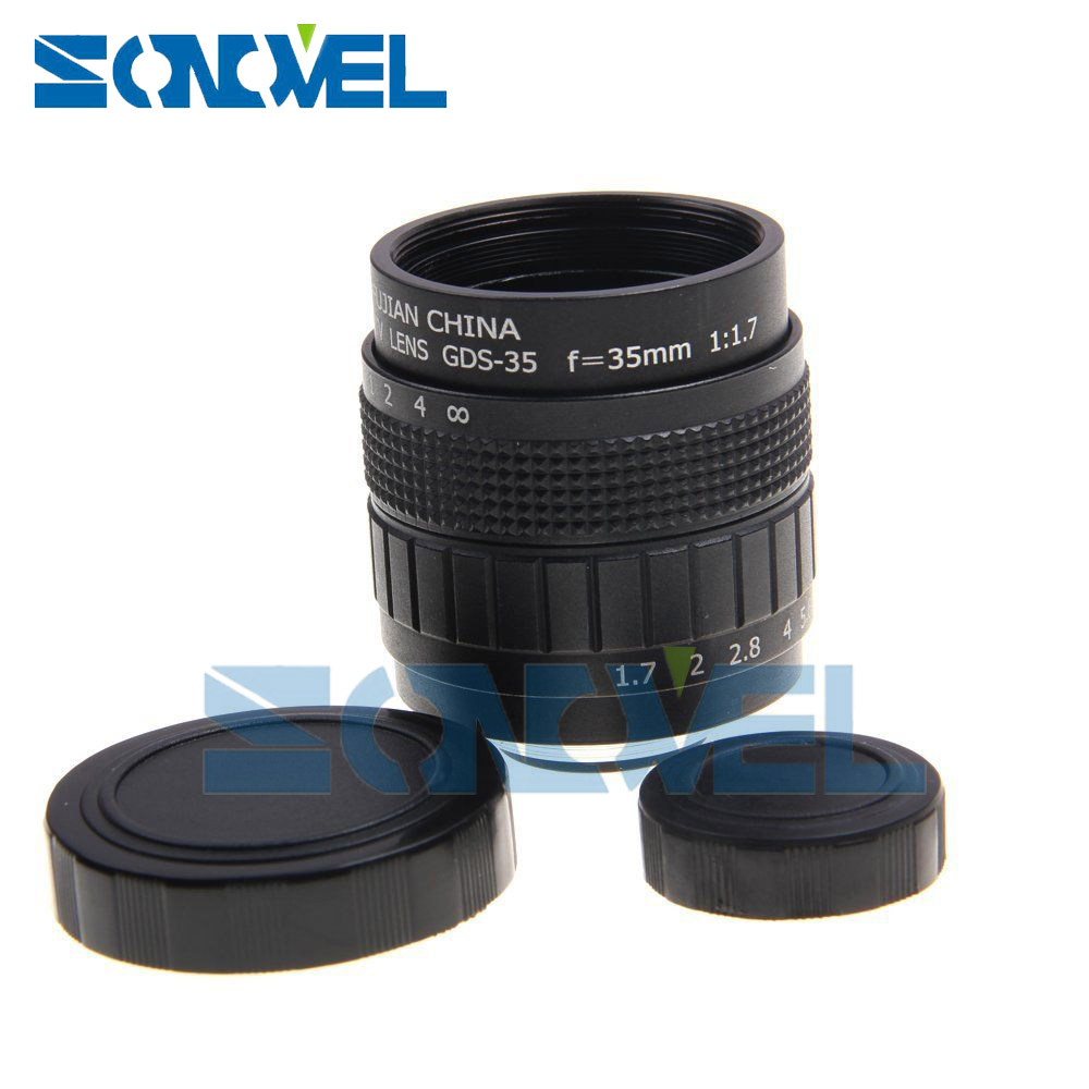 Fujian 35 Millimetri F1.7 Cctv Tv film lente + C montare + macro squillare per Nikon 1 AW1 S2 J4 j3 J2 J1 V3 V2 V1 C-NI C-Nikon 1