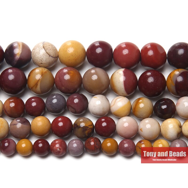 Natural Stone Mookaite Mookite Round Beads 15" Strand 3 4 6 8 10 12MM Pick Size For Jewelry Making