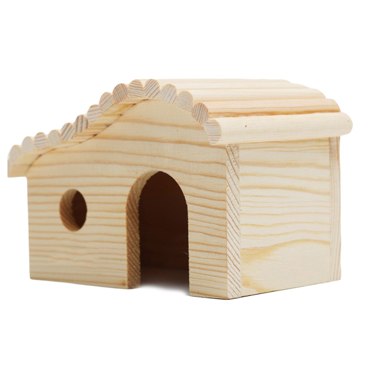 Hamster Arch House Small Animal Wooden House Hamster Hideout Hut Suitable For Mouse And Hamster