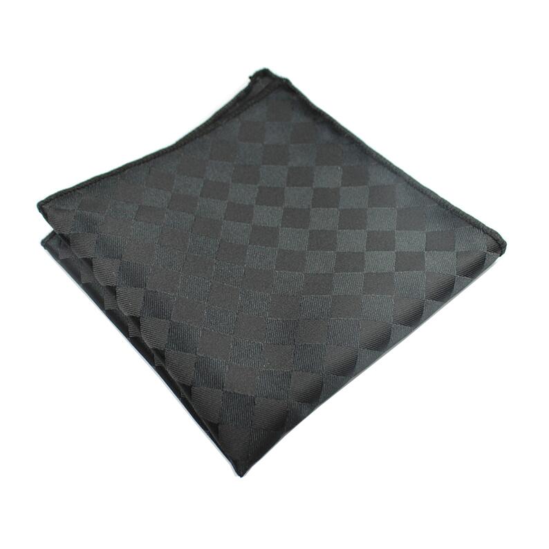 Mouchoir en soie Plaid tissé motif Paisley Hanky pour hommes, pochettes carrées, idéal pour les affaires, mariage: 13