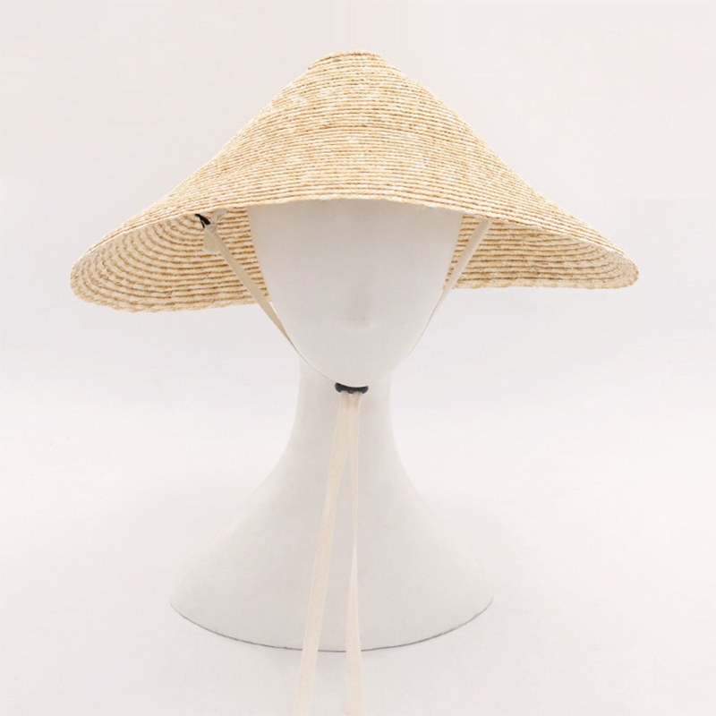 Chapeau de cône de paille chinois traditionnel, chapeau de fermier de riz, adulte, enfants, voyage, asiatique financièrement, pêche au jardin, essentiel de la présidence, E27