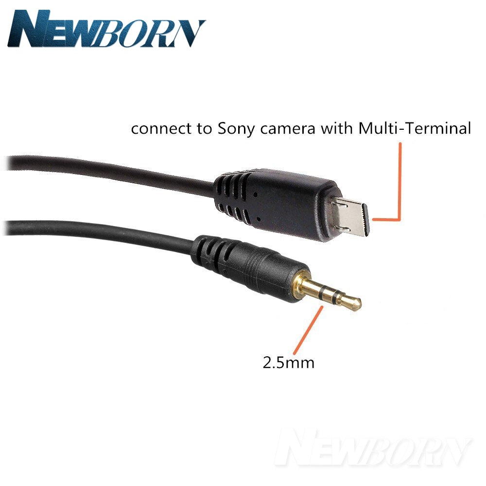 2.5mm-S2 Afstandsbediening Sluiter Connect Kabel Cord Voor Sony A58 A7R A7 A7II A7RII A7SII A7S A6000 A5000 a5100 A3000 A6300