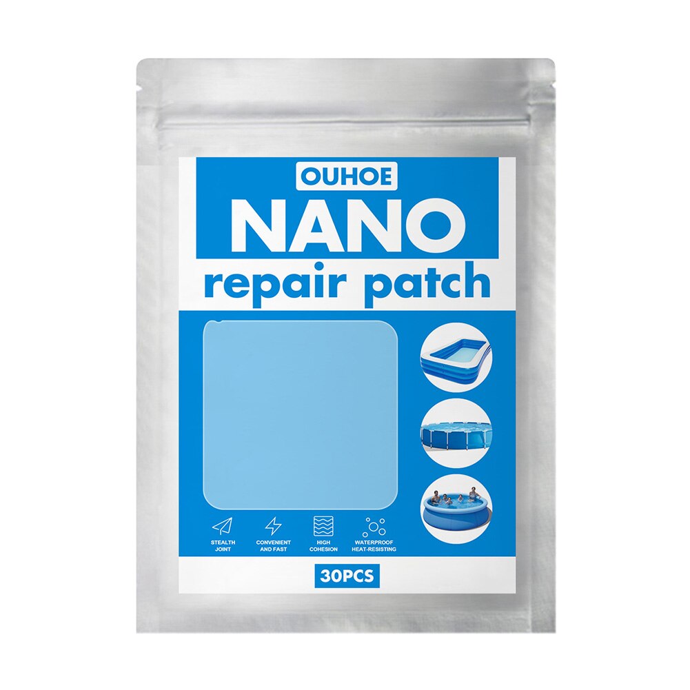 10/20/30Pcs Swimming Float Repair Patch Pool Inflatable Toys Adhesive Repair Tape Outdoor Swimming Pool Accessories: 30Pcs