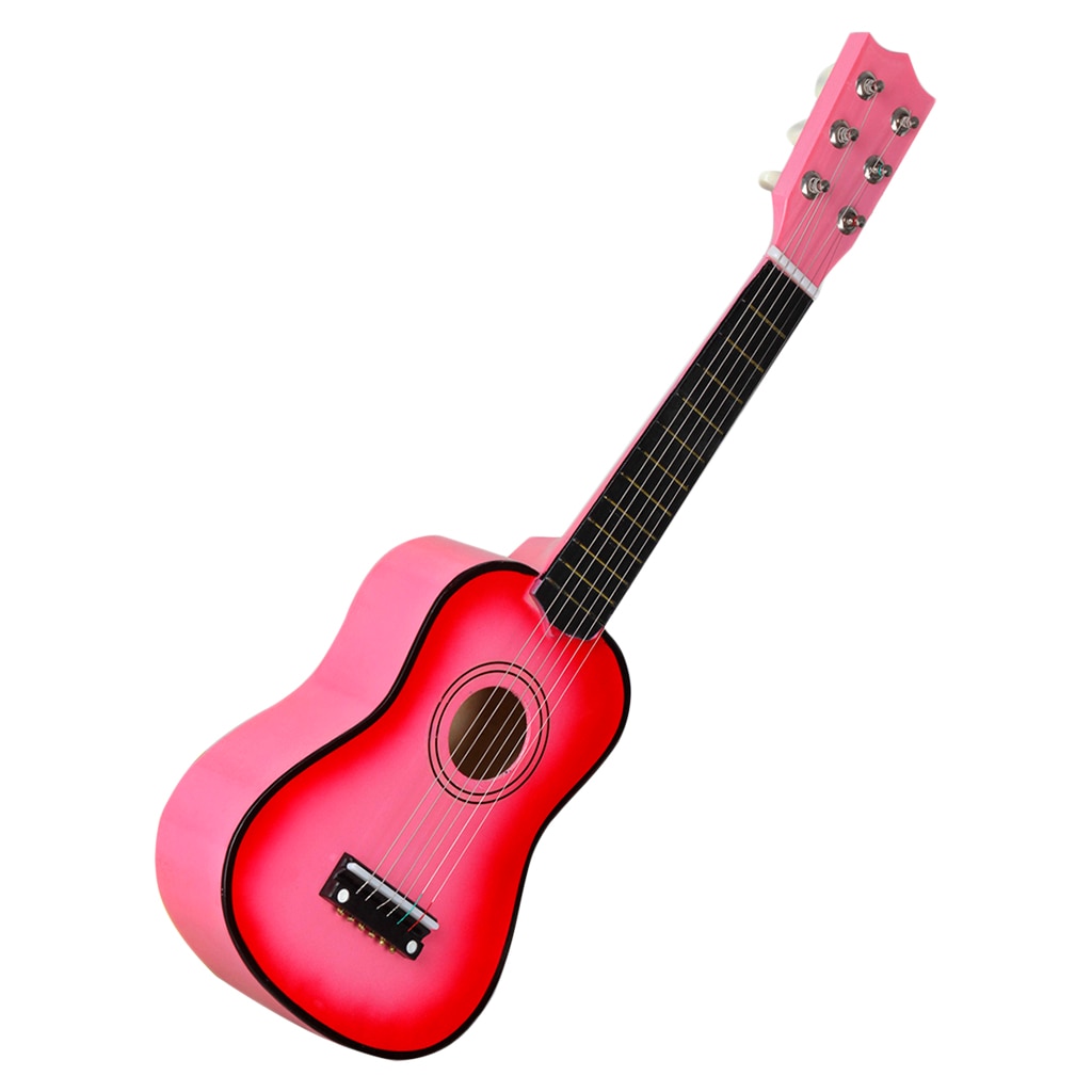 Guitarra acústica de 6 cuerdas para niños, instrumento Musical de madera maciza de 21 pulgadas, ideal para estudiantes principiantes, de cumpleaños y Navidad