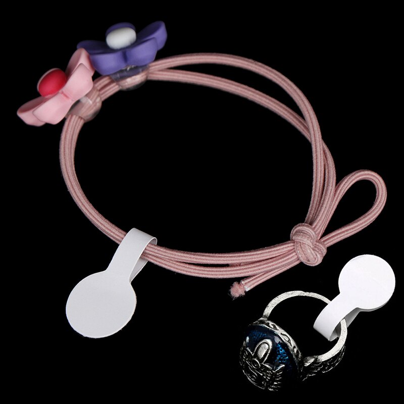 50 stk /100 stk prismærker med hængesnor til smykker / papirvarer / sko / tøj (hvid)