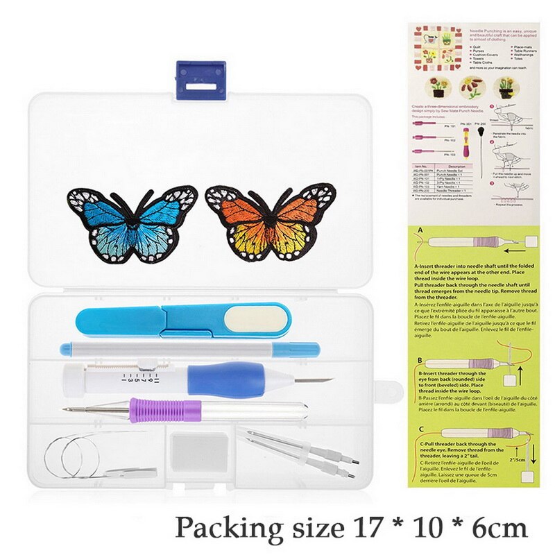 Magic Embroidery Pen Punch Needle Kit Craft Embroidery Threads Cross Stitch Embroidery DIY Knitting Sewing Accessory Tools: 6