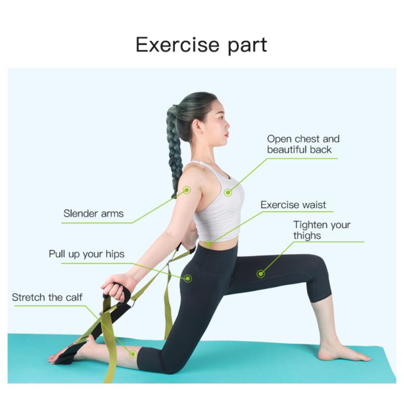 Yoga Training Fitness Stretching Tension Band Tension Rope Split Training Splits Elastic Stretch Belt Strength Resistance Bands