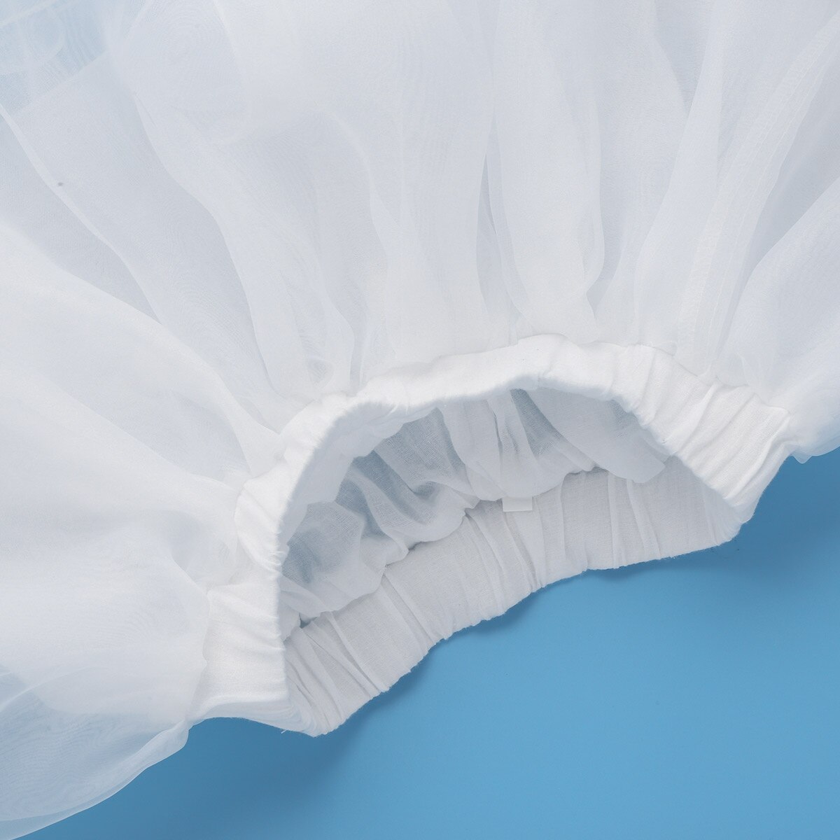 Jupon court blanc pour filles, jupe de mariage Crinoline 3 couches, sous-jupe en Organza pour fête, jupe Tutu blanche pour danse de Ballet