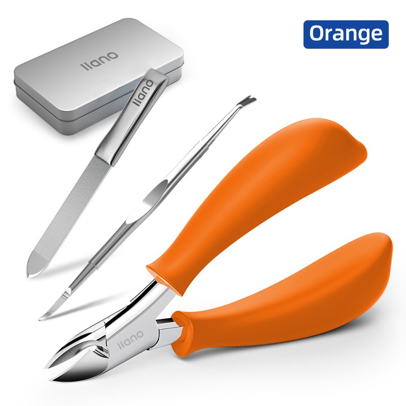 LLANO Nail Clippers Pliers Toenail Cutter Pedicure Manicure Tools Foot Care Ingrown Paronychia Correction Tool Sets: LL-ZJD76