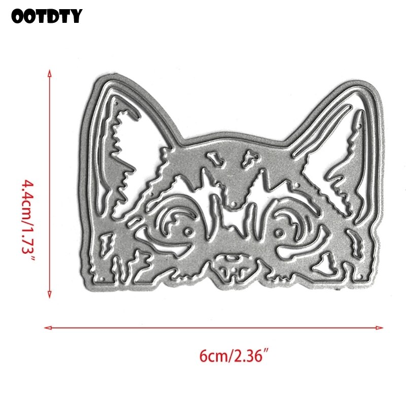 Lying Cat Metal Cutting Dies Stencil Scrapbooking DIY Album Stamp Paper Card Embossing Decor Craft Dies for