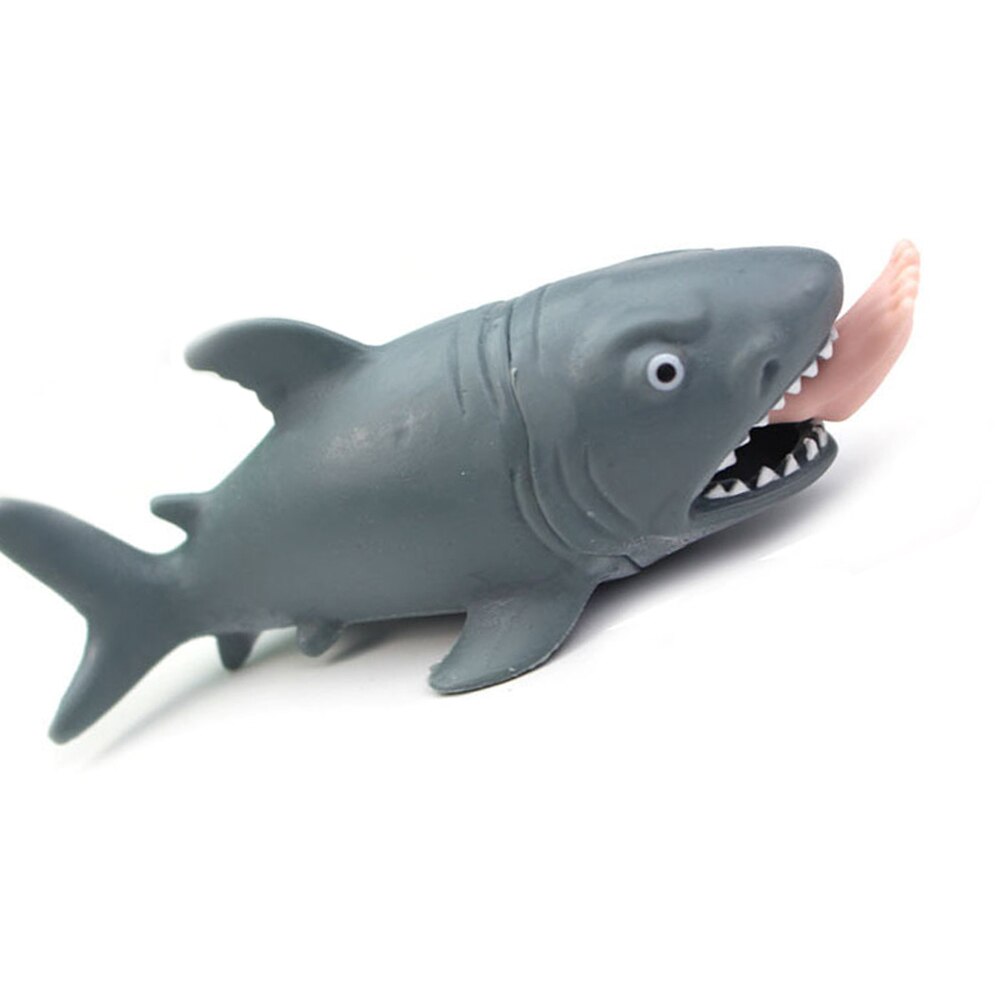 Puzzle Baby FrüHenne Pädagogisches Spielzeug Silikon Hai mit Fuß Hängen Stressabbau quetschen Lustige Parodie Spielzeug