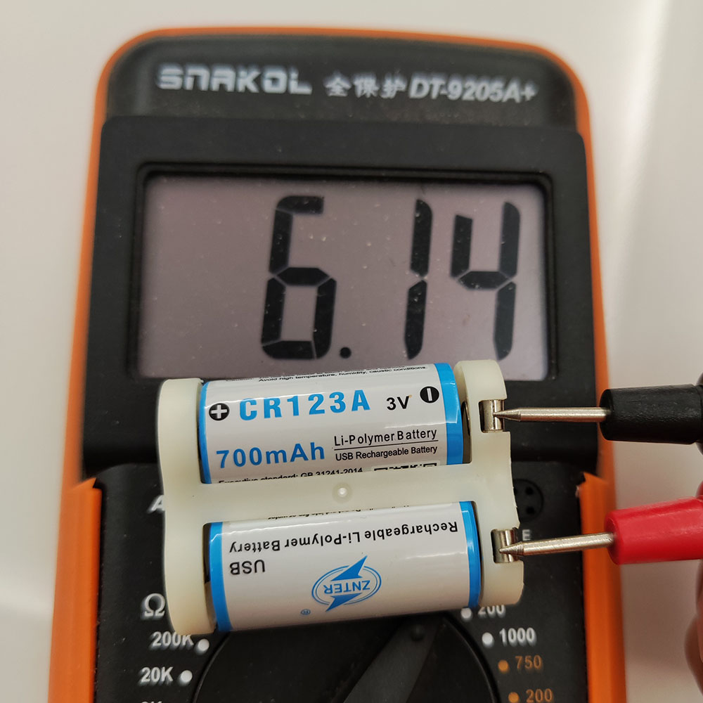 znter 2CR5 6V 1400mah TYPE C usb rechargeable polymer 2CR5 6V constant voltage lithium battery
