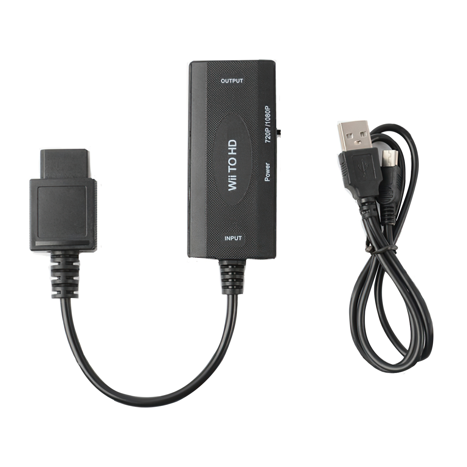Convertisseur vidéo Compatible WII 2 vers HDMI, Full HD 1080p, avec cordon d&#39;alimentation USB, câble compatible NTSC/PAL 1.5/3M: WII2 to HD