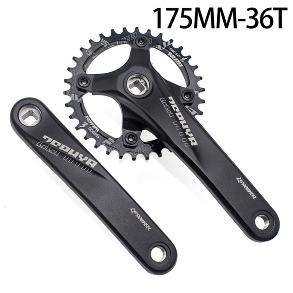 MTB Mountain Bike Bicycle 104bcd Crankset Chainwheel Bike 170mm 175mm Crank 32/34/36t/38t Chainring Round Narrow Wide Parts: 175 and 36T