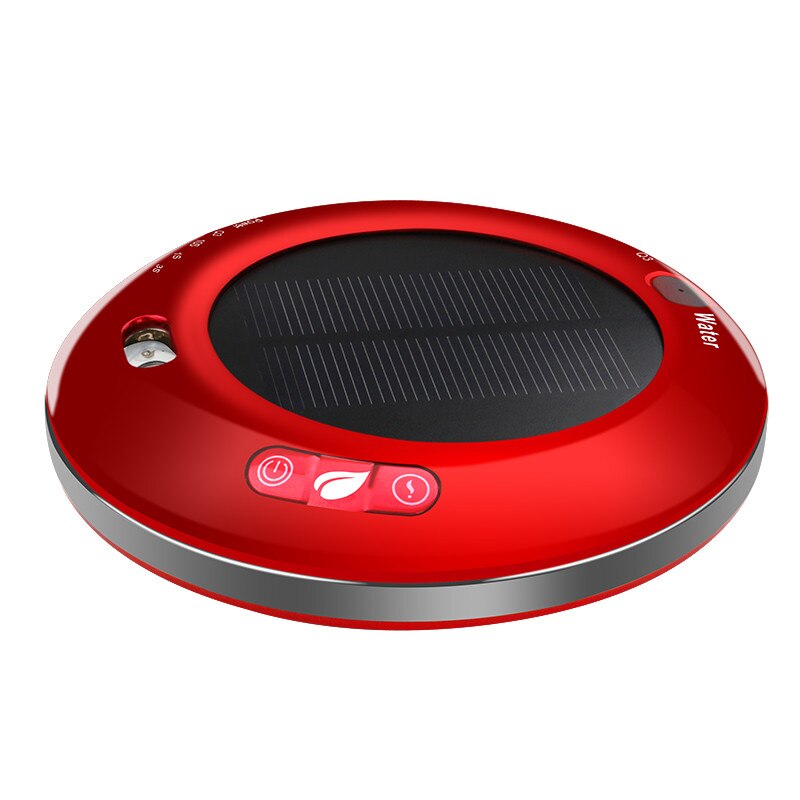 Automotive Car Air Purifier Solar Humidifier Intelligent Car Aromatherapy Humidifier: red