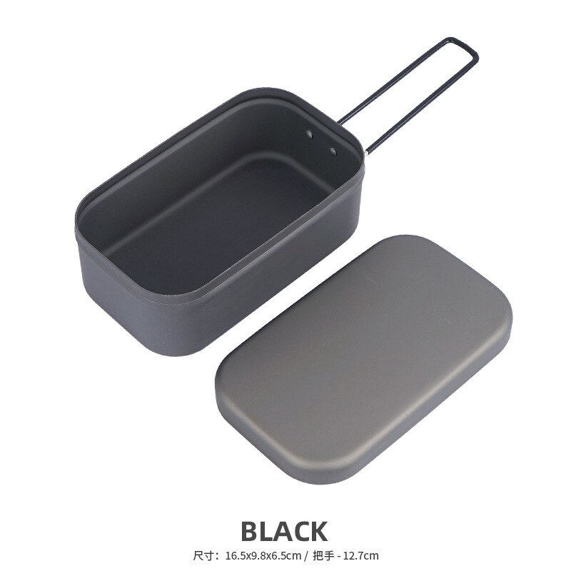 Aluminum Camping Travel Equipment Cookware Outdoor Picnic Accessories Camping Cookware Rice Cooker Vajilla Camping Outdoor Items: Style 3