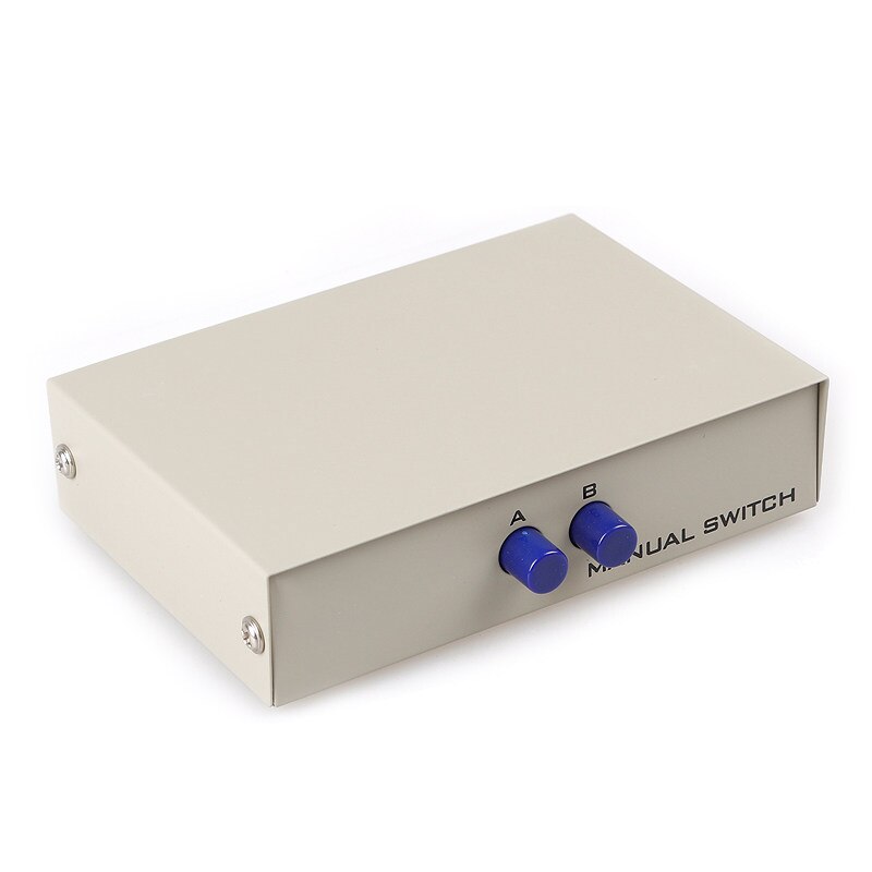 DB9 RS232 Switch COM Serial Port Sharer Console Printer Sharing Selector Controller 2 In1Out
