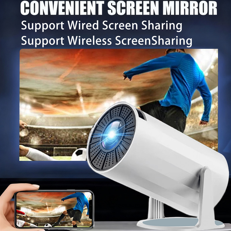 Portable projector,  x8 high-resolution projection handheld projector, birthday gift, christmas gift