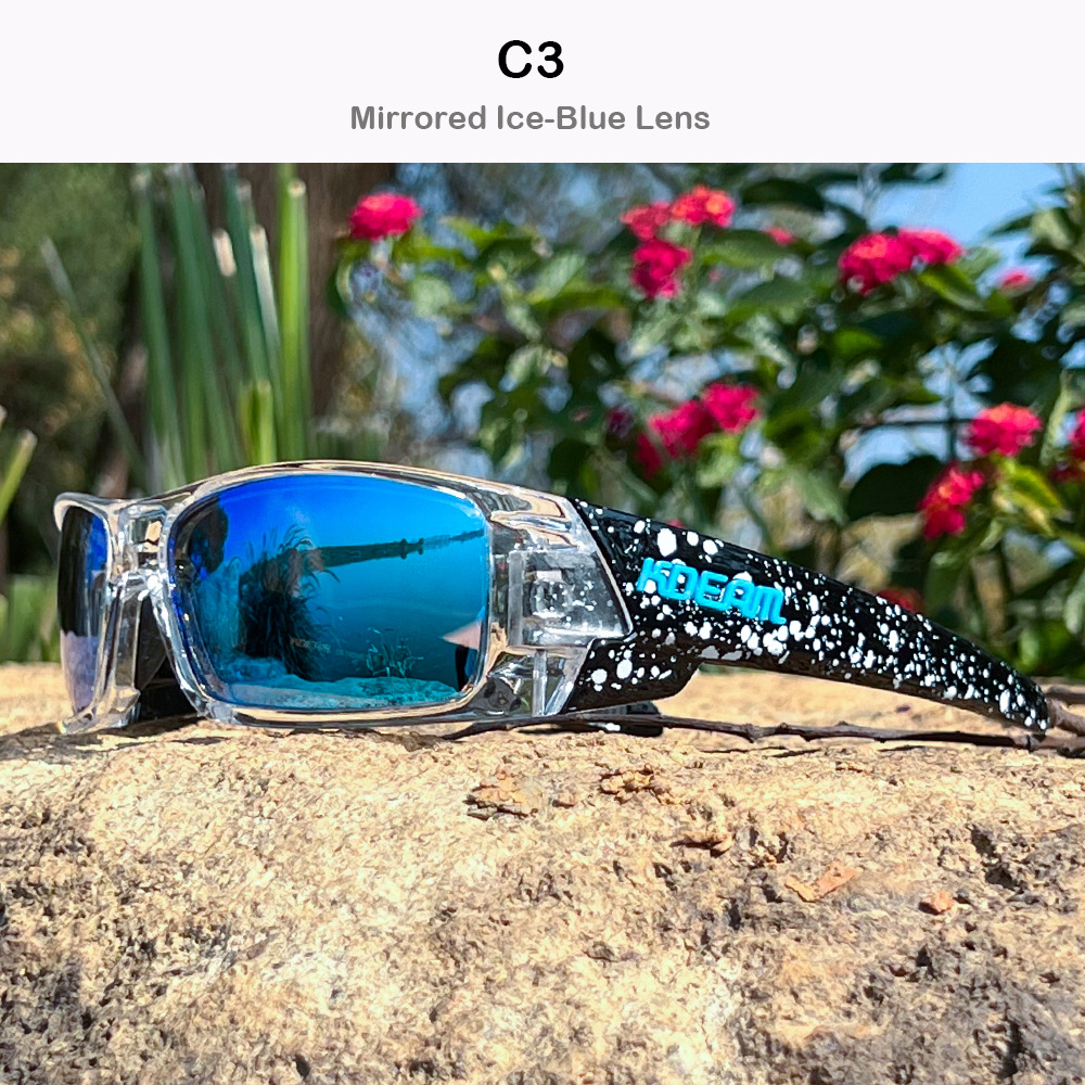 KDEAM Women Polarized Sunglasses Men Outdoor Sports Goggles Beach Fishing Sun Glasses Colorful Shades Eyewear UV400