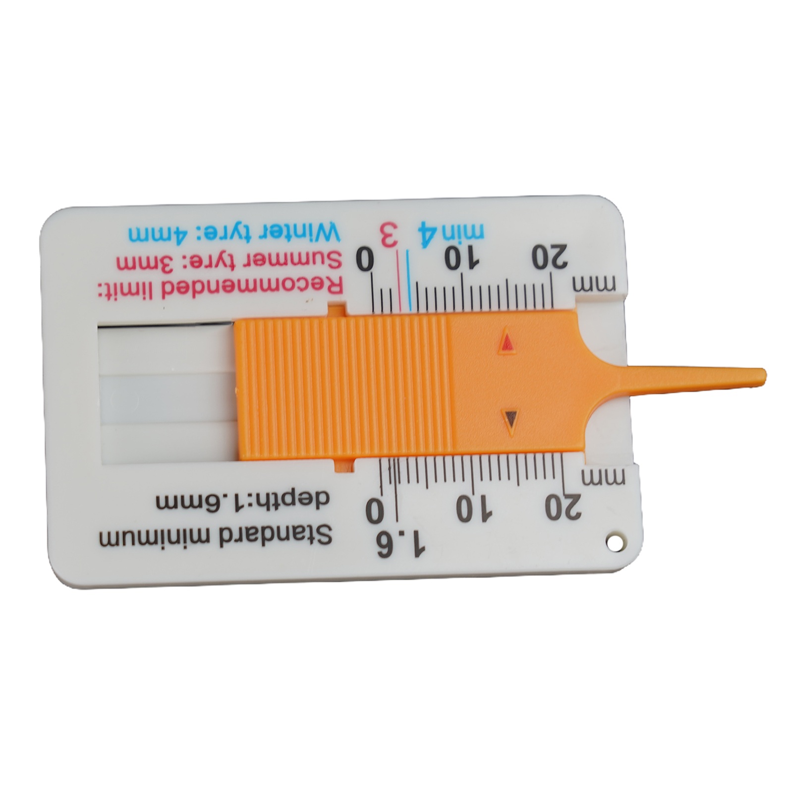 0-20 mm bandenprofieldieptemeter accessoires remklauw controleren bandprofiel gereedschap diepte lichtgewicht plastic