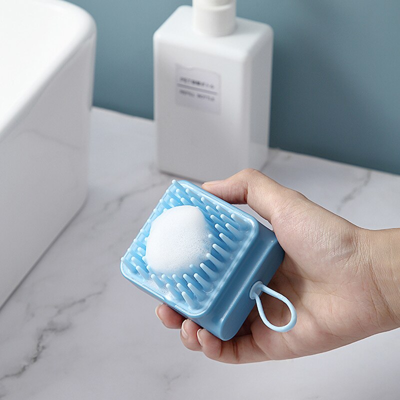 1Pcs Cleaning Hoofdhuid Hoofdmassage Borstel Rustgevende Strakke Spier Massage Hoofdhuid Massage Kam Schoonheid Afslanken Bad Borstel TSLM1