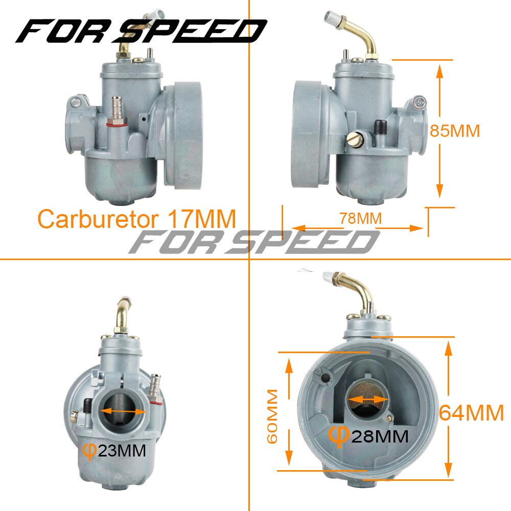 12mm 15mm 17mm Motorcycle Carburetor Puch for Moped Bing Style Carb Stock Maxi Sport Luxe Newport Cobra Carburador Engines E50