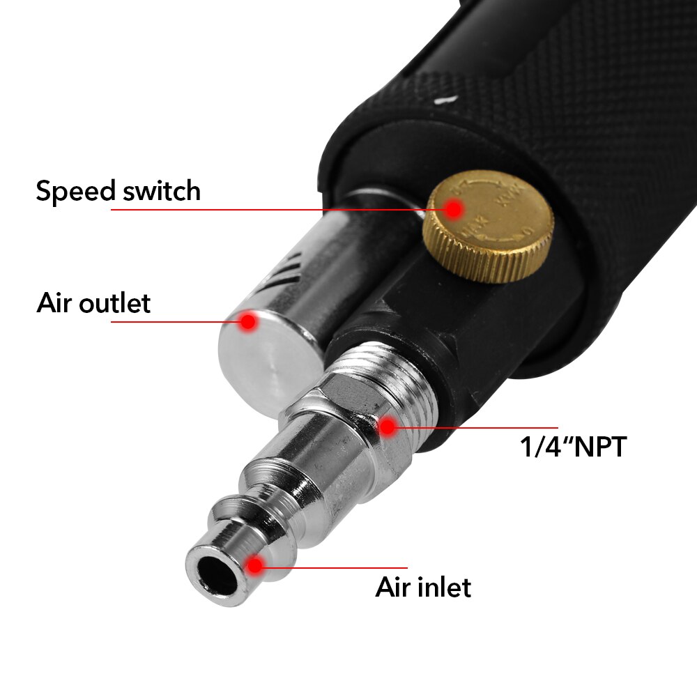 Mini hogesnelheids pneumatische schuurmachine met luchtschuurmachine, polijstgereedschap, hoge sterkte, slijtvaste schuurmachine
