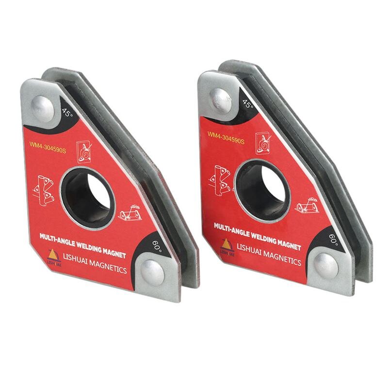 2pcs Multi-angle Mini Welding Magnets Neodymium Clamp Holder Never Degaussing Lifting Welding Positioner 30 60 45 90 degrees