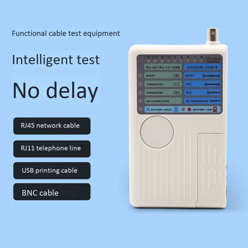 Valigetta Attrezzi SQUADO Set Di Attrezzi Per Riparazione Di Rete Professionale, Tester Per Cavi Di Rete, Cavi Patch, Tester Per Computer, RJ11 RJ45, Borsa Porta Attrezzi Nera Attrezzi Da Lavoro - 6
