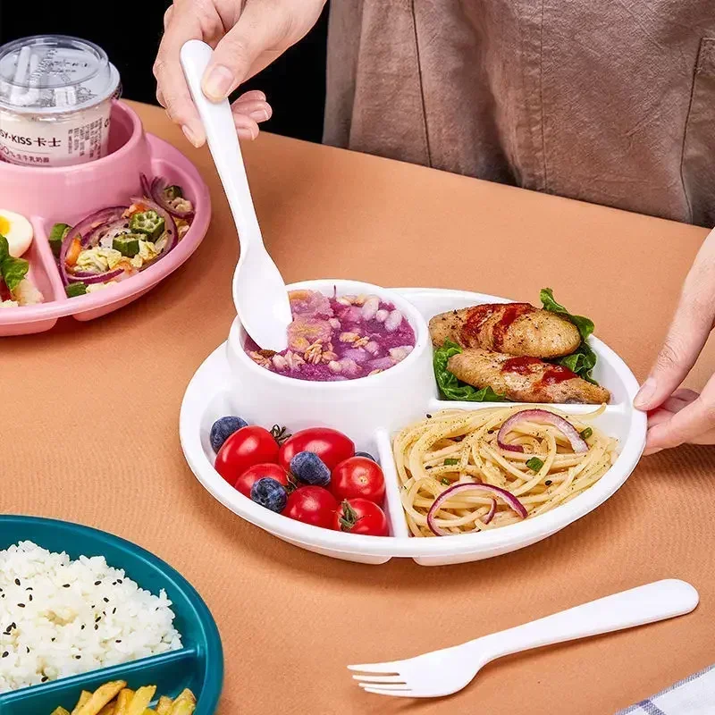 Talerz Naczynie Porcja bariatryczna Jedzenie Planowanie diety Talerze wagi Podzielone Odżywianie Utrata Utrata Porcji Przekąnarty Przegródka Narzędzie