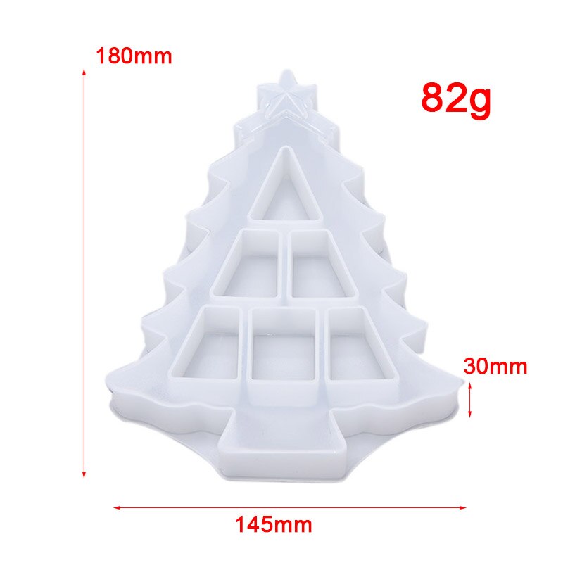Sapin de noël à monter soi-même moule à gâteau moule Silicone résine moulage moule décor boîte de rangement
