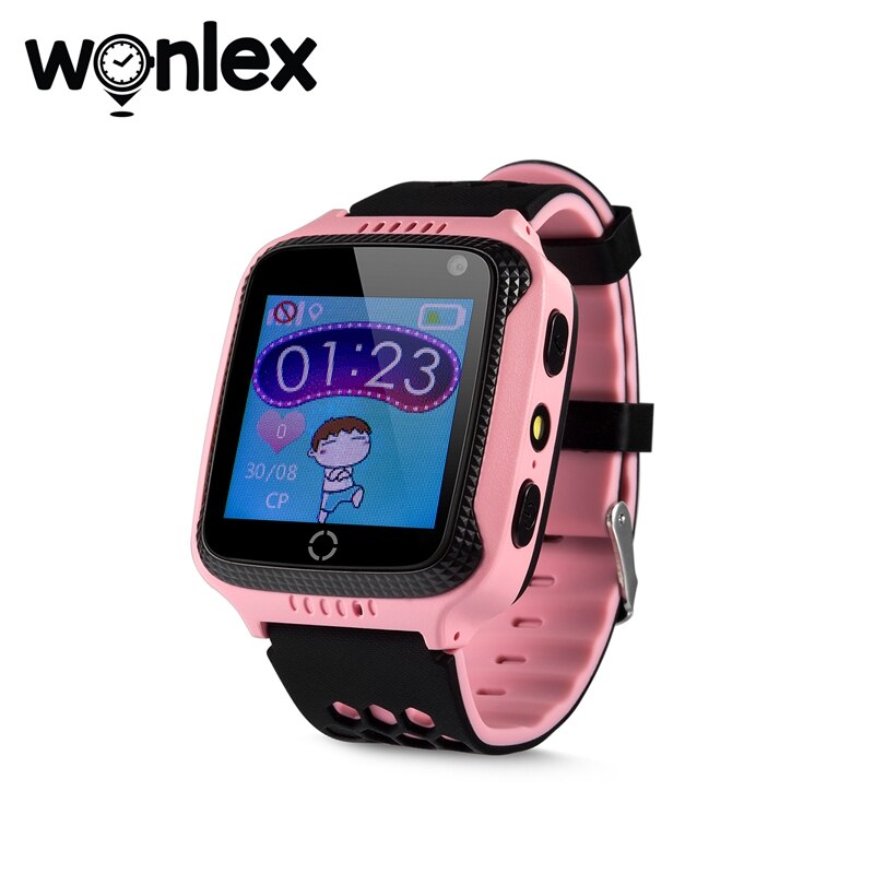 Wonlex Smart-Watch con GPS per localizzatore di posizione per bambini monitoraggio della posizione dei bambini orologio della fotocamera GW500S posizione anti-smarrimento del bambino: Pink