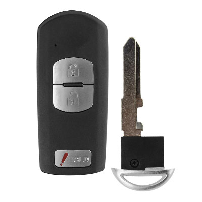 OkeyTech für Mazda 3 5 6 CX5 CX7 CX-5 Atenza Clip Clever Auto Auto Schlüssel Karte Abdeckung Hülse Ersatz fob mit Notfall Schlüssel Klinge: art 3 einstellen