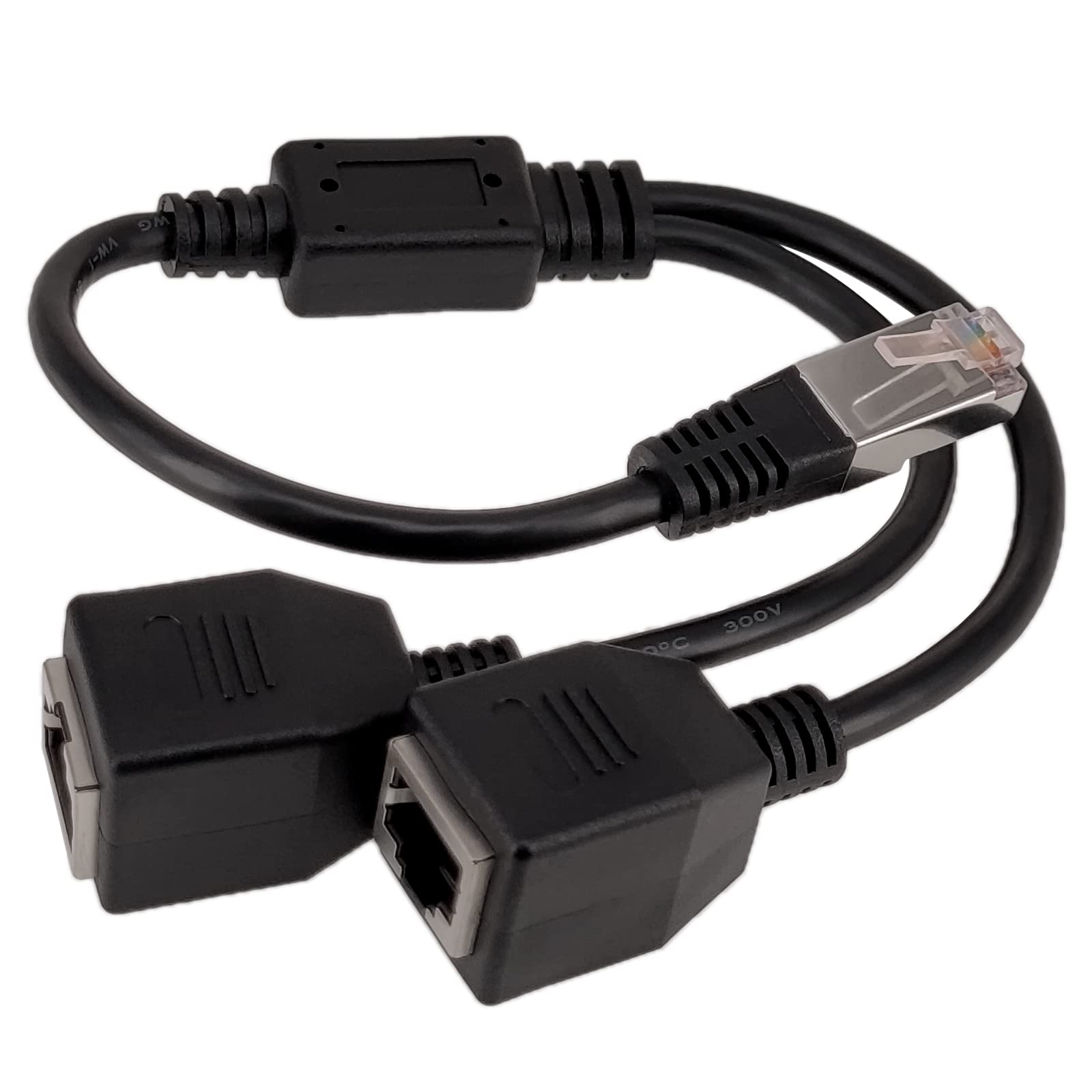 Adaptateur séparateur Ethernet RJ45, 1 mâle à 2 femelles, répartiteur de réseau LAN, prise en charge du rallonge réseau Internet Cat7 Cat6