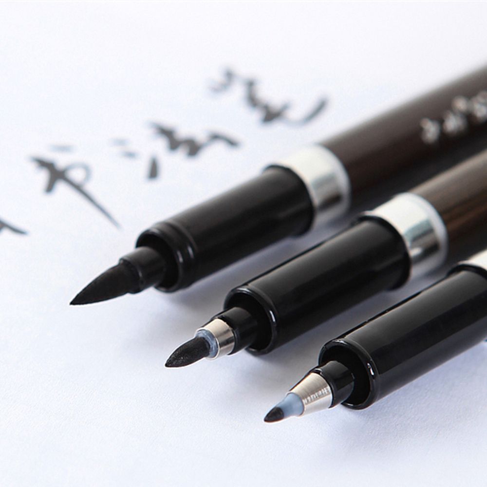 Pluma de caligrafía, pincel de Material japonés para firma, palabras chinas, papelería de aprendizaje, suministros escolares, marcador de arte Papelaria