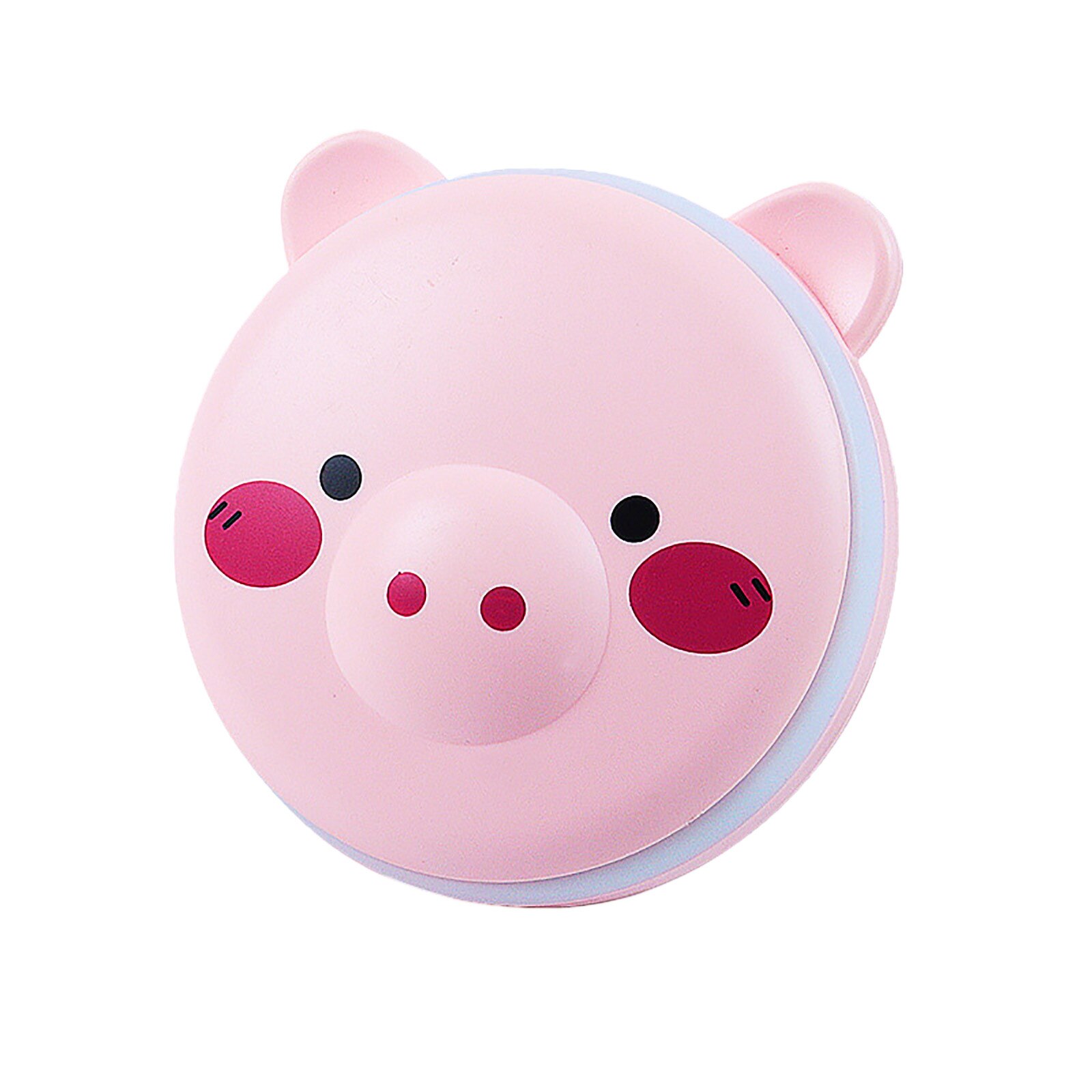 1pc 3 in 1 mini cosmetic mirror hand warmer pig-shaped hand warmer with LED light charging USB office mini hand warmer
