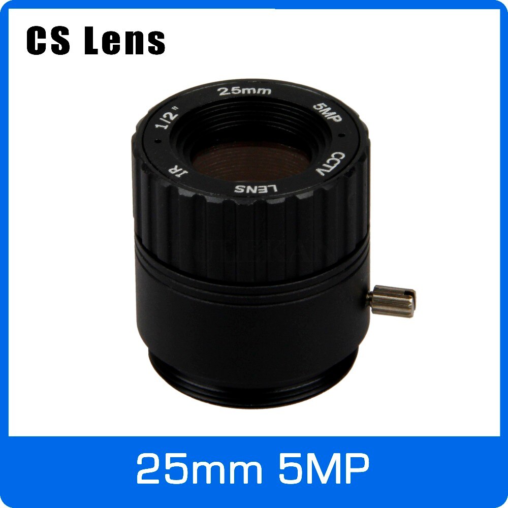 5Megapixel 25mm CS Mount 1/2 inch CCTV Lens Long Distance View For HD 1080P/4MP/5MP AHD/IP Camera Box/Explosion Proof Camera