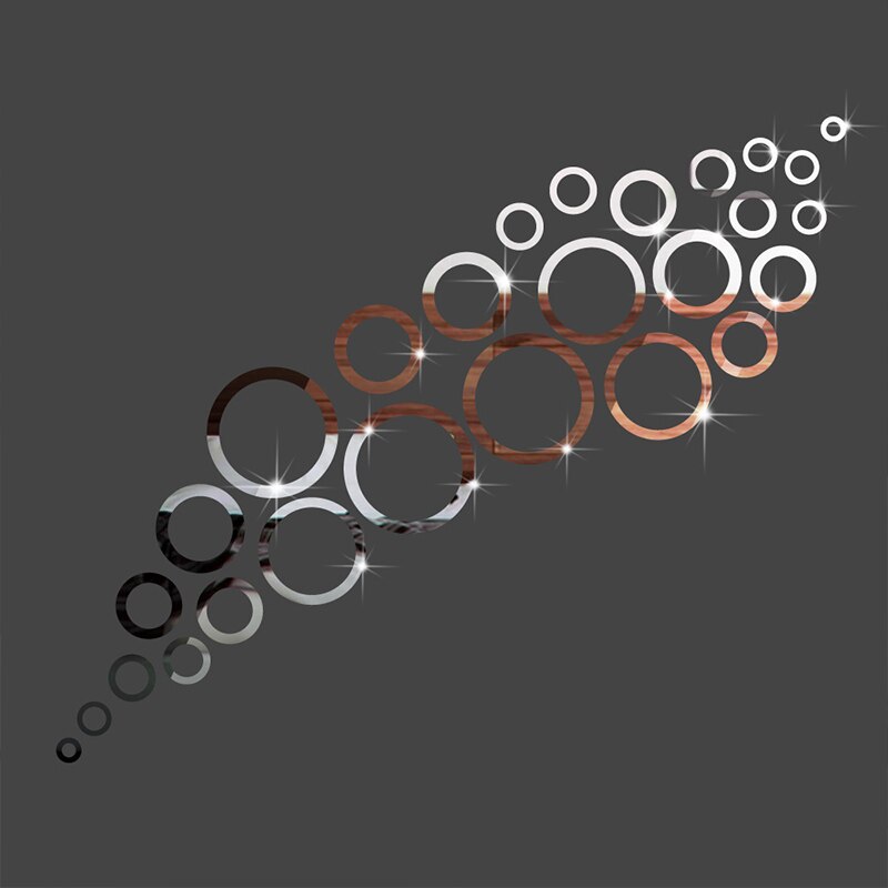 21pcs Acrylic decorative mirror wall stickers high living room bedroom bathroom wall mirror